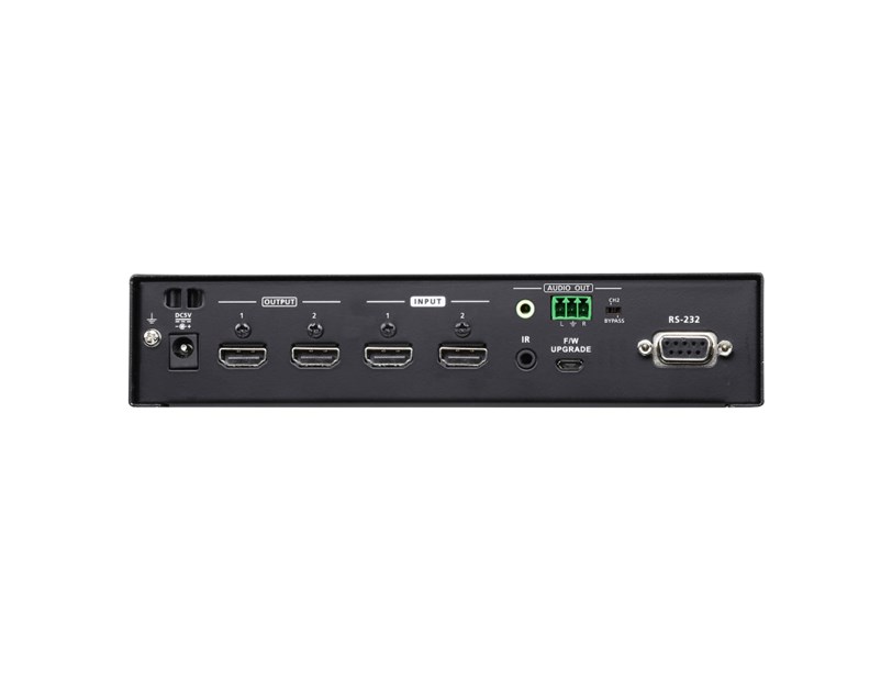 Aten 2x2 True 4K HDMI Matrix Switch with Audio De-Embedder 