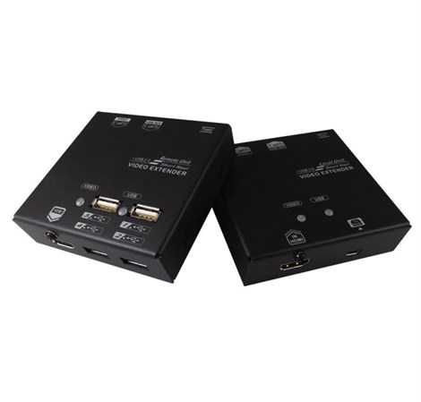 Roline VALUE KVM Extender over Cat.5e/6, HDMI, 4×USB, max. 60m