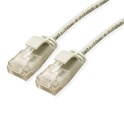 Roline UTP Data Center mrežni kabel, Cat.6a (Class EA), LSOH, Slim, 0.15m, sivi