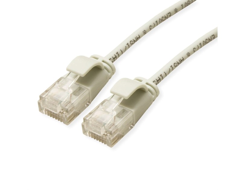 Roline UTP Data Center mrežni kabel, Cat.6a (Class EA), LSOH, Slim, 0.5m, sivi