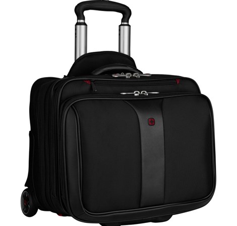 Wenger torba Patriot 2 za prijenosnike do 17" sa dodatnim slim case za 15.6" prijenosnik sa kotačima, crna