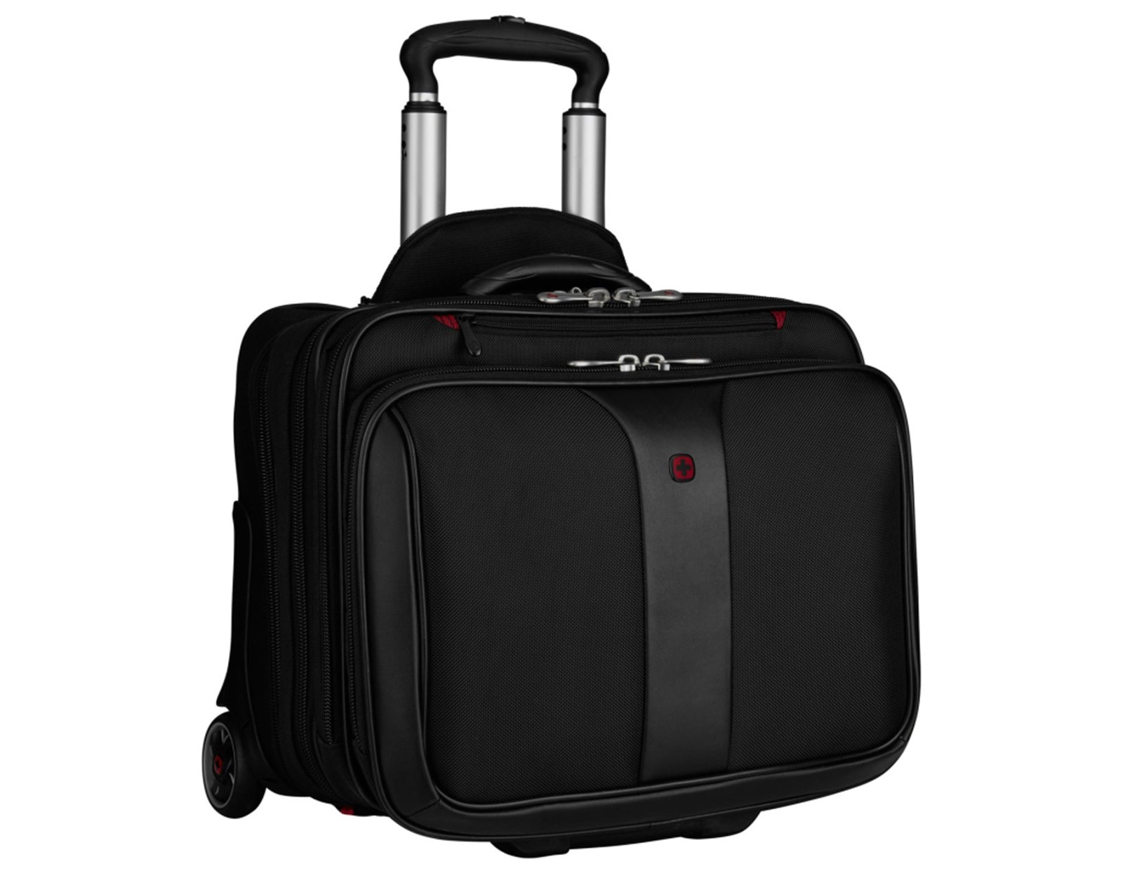 Wenger torba Patriot 2 za prijenosnike do 17" sa dodatnim slim case za 15.6" prijenosnik sa kotačima, crna