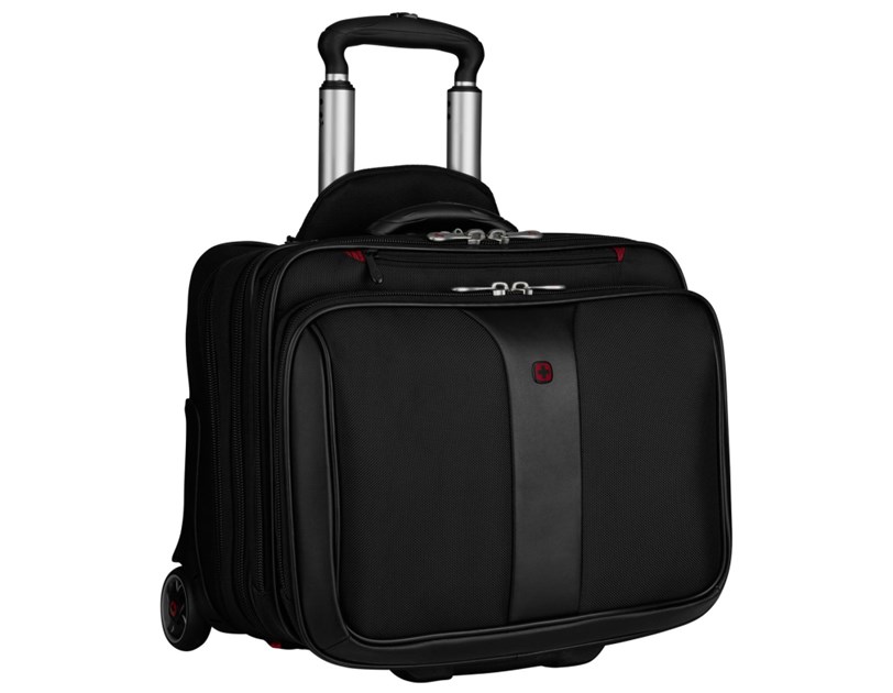 Wenger torba Patriot 2 za prijenosnike do 17" sa dodatnim slim case za 15.6" prijenosnik sa kotačima, crna