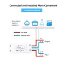 WOOX WiFi Smart preklopnik, 240VAC 10A 2200W, WooxHome app, glasovna kontrola - Alexa & Google Assistant( R4967)
