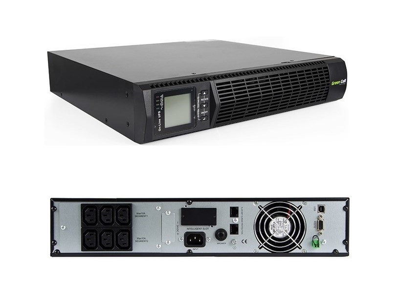 Green Cell UPS (UPS13) Online RTII 1000VA/900W, LCD