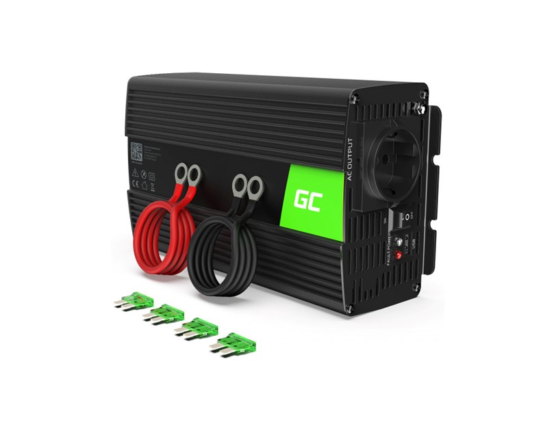 Green Cell strujni inverter 12V na 230V, 1000W/2000W Pure Sine Wave (INV09)