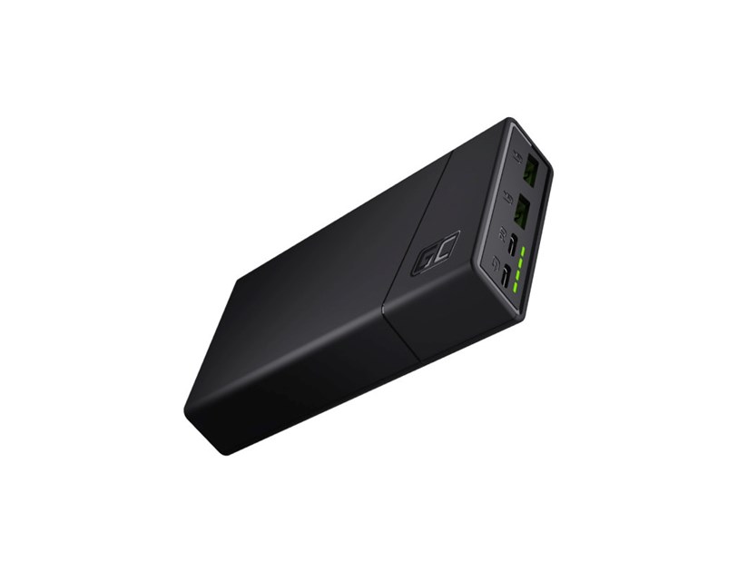 Green Cell Powerbank 20000 mAh, brzi punjač 2×USB + 2×USB-C, 18W