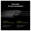 Green Cell Powerbank 10000mAh, USB-C (18W) & 2×USB-A