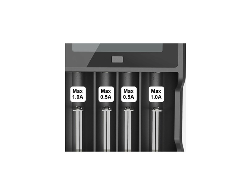 XTAR VC4 Li-Ion/Ni-Mh punjač AA/AAA baterija, LCD zaslon, USB