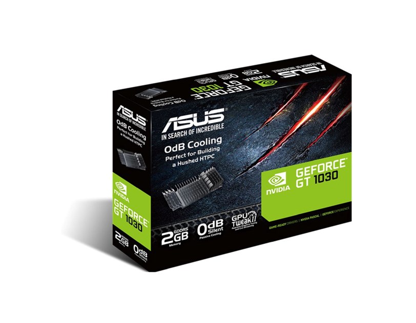 Asus GeForce GT 1030 2GB GDDR5/64-bit, PCIe 3.0, DVI/HDMI