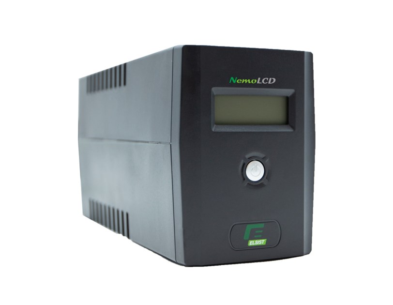 Elsist UPS NemoLCD 65 650VA/240W, Line-Interactive, USB, RJ11/RJ45, 2×Schuko, 1×4,5Ah, 10min. autonomija