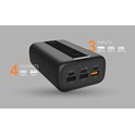 Silicon Power Powerbank QX55, 30000mAh, 22,5W, 3×USB-A /1×USB-C/Micro USB/Lightning, crni