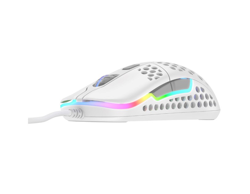Cherry XTRFY M42 optički RGB igraći miš, 16000 cpi, USB, bijeli