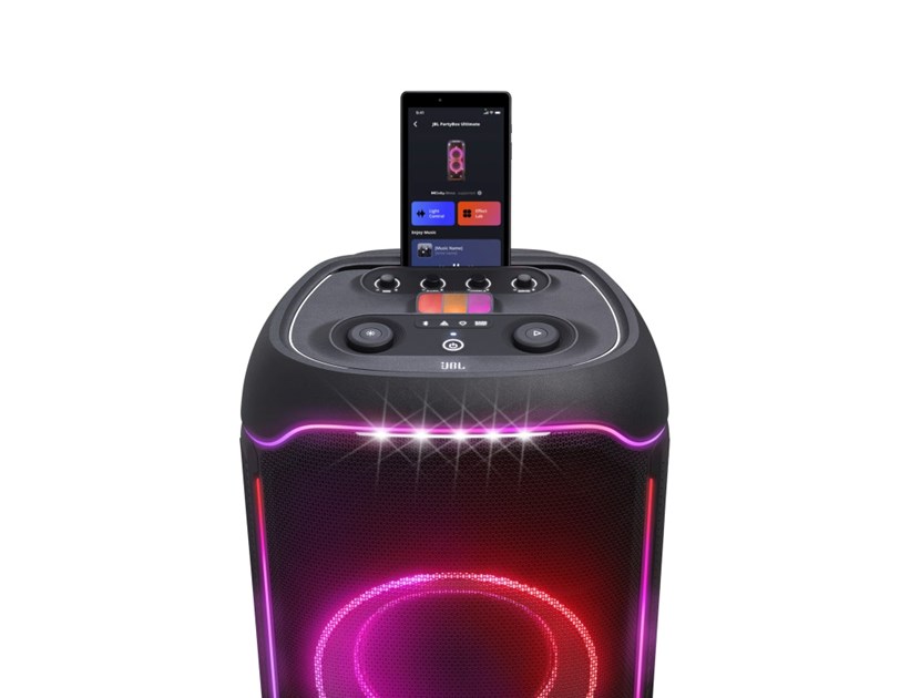 JBL PartyBox Ultimate Prijenosni bežični bluetooth zvučnik velike snage 1100W Bluetooth, USB, IPX4, Dinamično RGB osvjetljenje