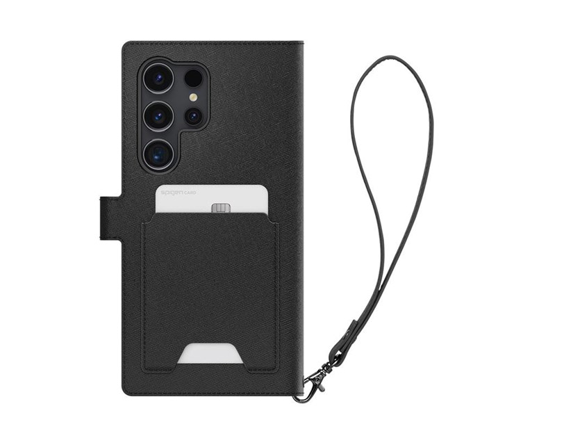 Spigen Wallet S Plus, black zaštitna futrola za telefon - Samsung Galaxy S24 Ultra (ACS07308)