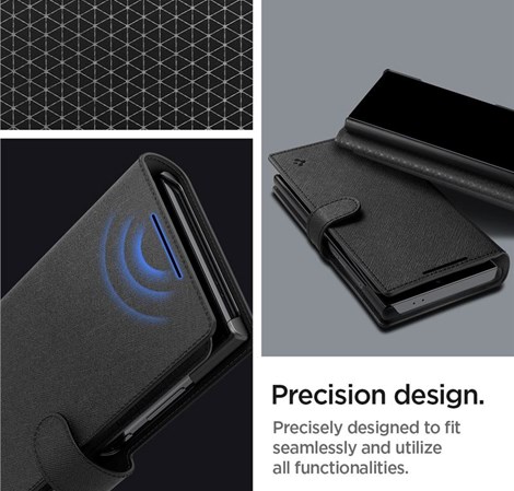 Spigen Wallet S Plus, black zaštitna futrola za telefon - Samsung Galaxy S24 Ultra (ACS07308)