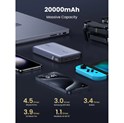 UGREEN prijenosni punjač (Powerbank) 20000mAh, 100W brzo punjenje, 2×USB-C+1×USB-A, PD 3.0+QC 3.0, srebrni