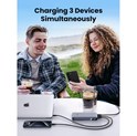 UGREEN prijenosni punjač (Powerbank) 20000mAh, 100W brzo punjenje, 2×USB-C+1×USB-A, PD 3.0+QC 3.0, srebrni