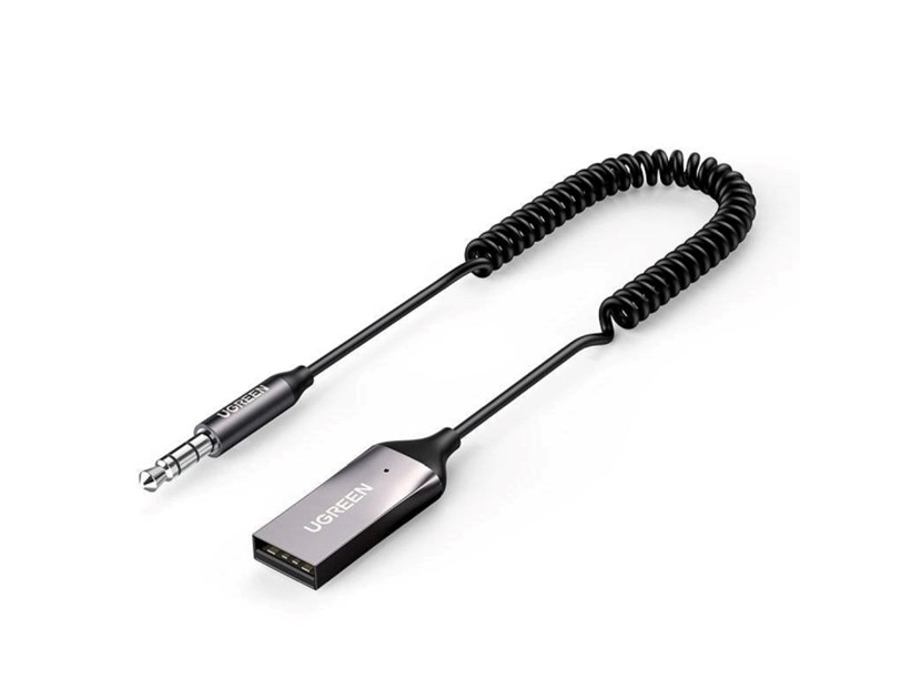 UGREEN Bluetooth 5.0 USB/Aux adapter, za auto, crni