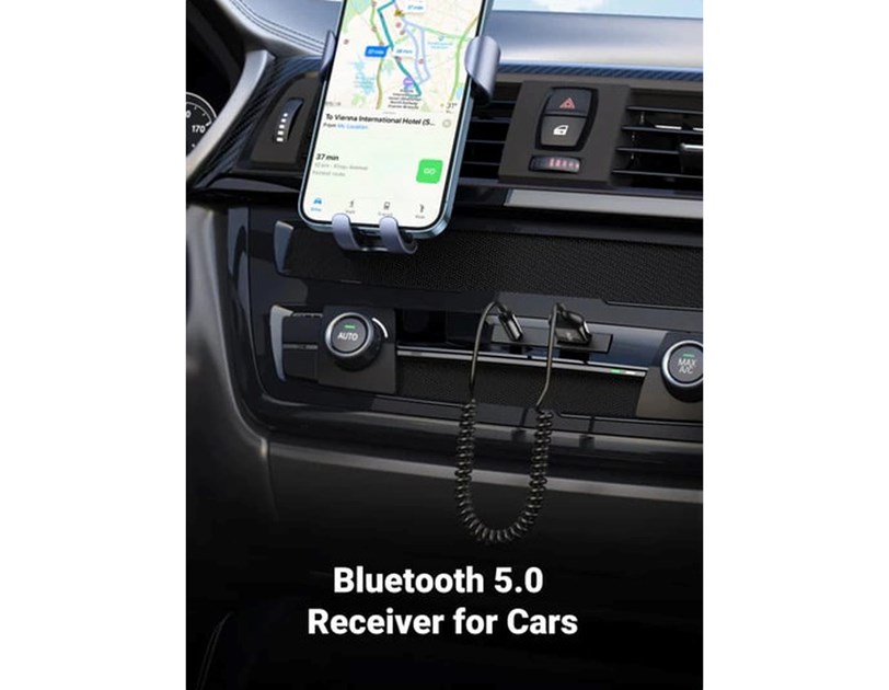 UGREEN Bluetooth 5.0 USB/Aux adapter, za auto, crni