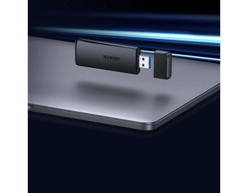 UGREEN AC1300 Bežični mrežni adapter, USB 3.0, Dual band, crni