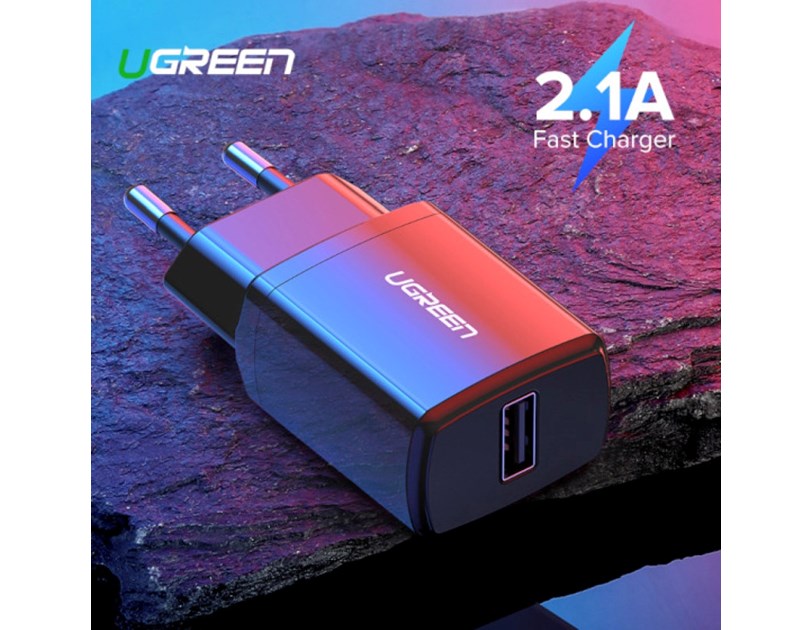 UGREEN zidni punjač 10.5W, 5V/2.1A, USB-A, crni