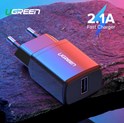 UGREEN zidni punjač 10.5W, 5V/2.1A, USB-A, crni