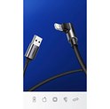 UGREEN Lightning na USB-A (M), kutni 90°, pleteni kabel MFi, 1m