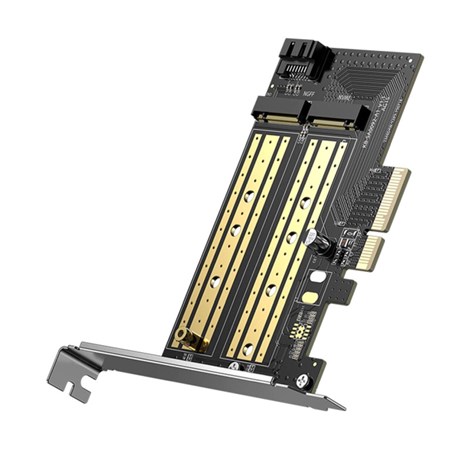 UGREEN kontroler SATA PCI-E, M.2 M-Key NVMe, M.2 Bkey NVMe