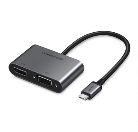 UGREEN adapter USB-C na HDMI, VGA sa PD, sivi