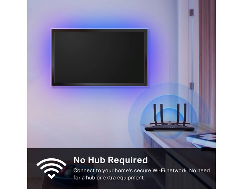 TP-Link Tapo Smart WiFi LED traka RGB, 5m, 2000lm, 24W, dimabilna, Tapo app, sinkronizacija s glazbom, glasovna kontrola - Alexa & Google Assistant
