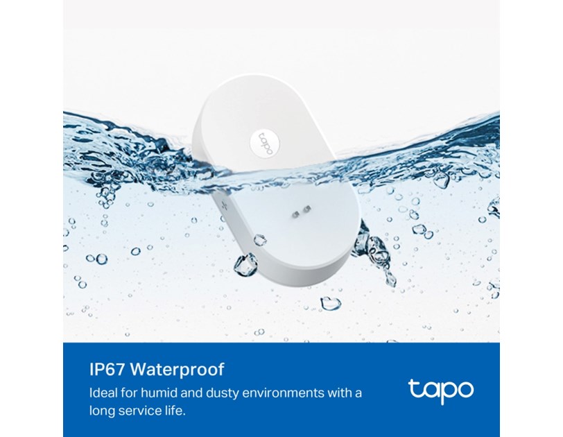 TP-Link Tapo T300 Pametni senzor curenja vode, 90dB alarm, IP67, Tapo app