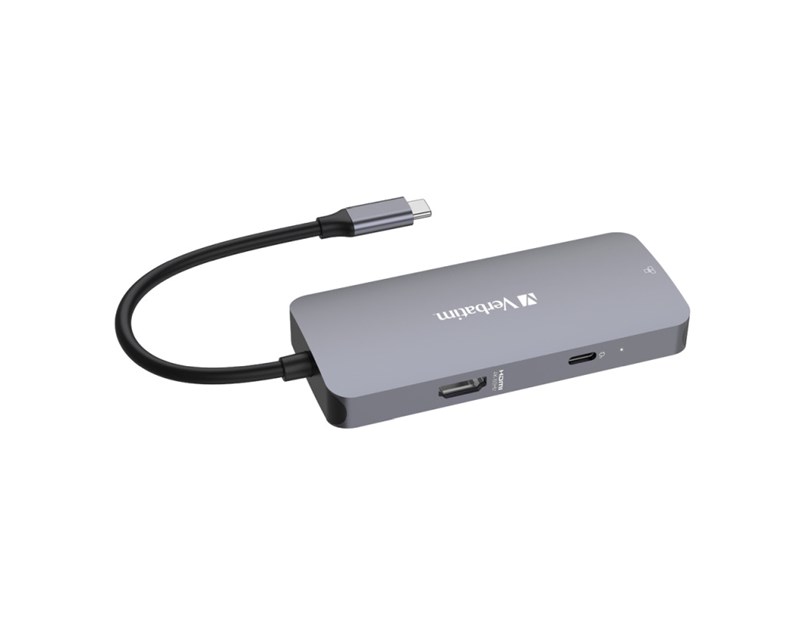 Verbatim CMH-05 Pro Multiport 5-portni USB-C HUB 1xHDMI, 1xRJ45, 2xUSB-A, 1xUSB-C PD		