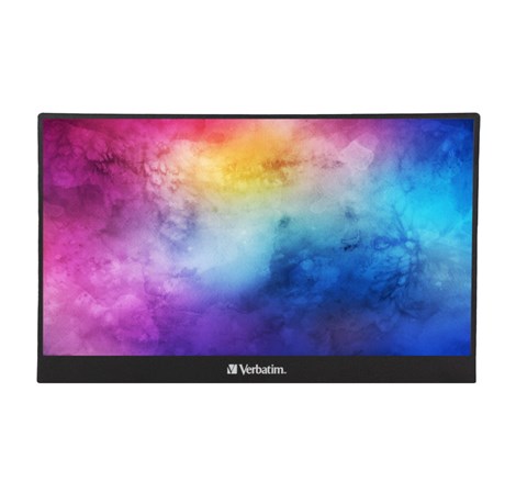 Verbatim 14"  PM-14 prijenosni zaslon FHD (1920×1080) IPS, 16:9, 10ms, 250 cd/m2, 1000:1, 1×HDMI/3×USB, crni