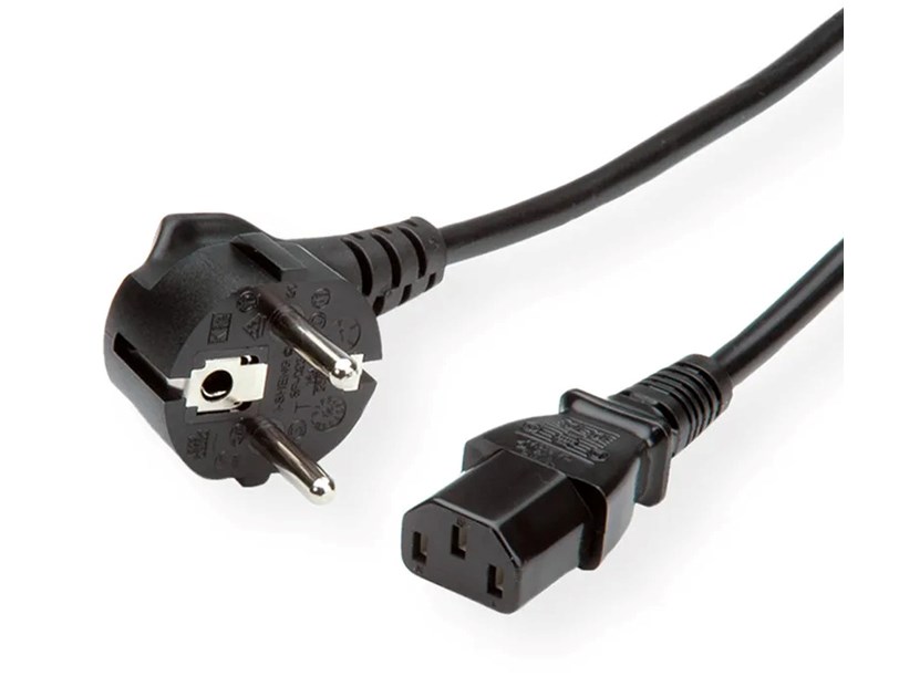 Roline VALUE naponski kabel, ravni IEC320 C13, 1.8m, crni