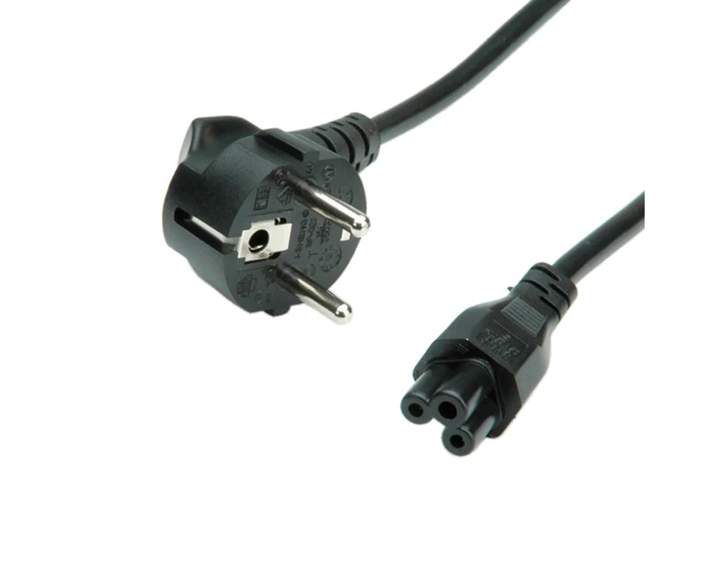 Roline VALUE naponski kabel 3-polni, ravni Compaq IEC320 C5, 1.8m, crni