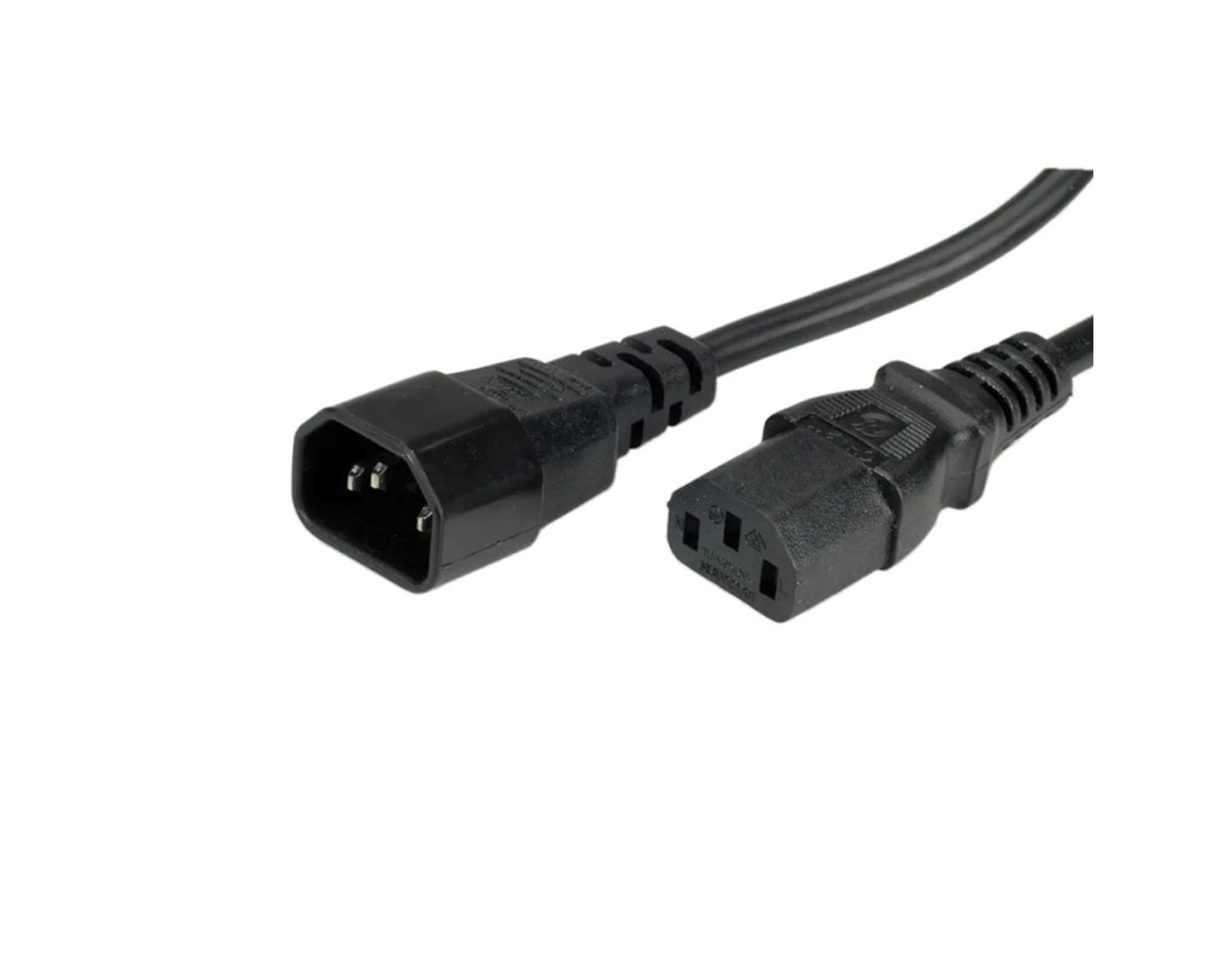 Roline VALUE naponski kabel PC-Monitor, IEC320 C14-C13 10A, M/F, 1.0m, crni