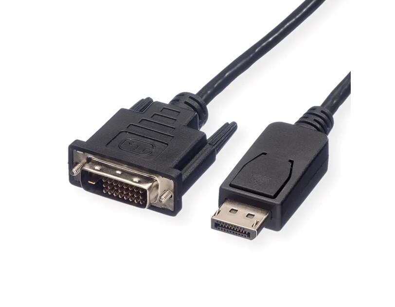 Roline DisplayPort kabel, DP - DVI-D (24+1), M/M, 2.0m, crni