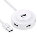 UGREEN 4-portni USB-A HUB 4xUSB-A 2.0, 1m, bijeli