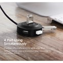 UGREEN 4-portni USB-A HUB 4xUSB-A 2.0, 1m, bijeli