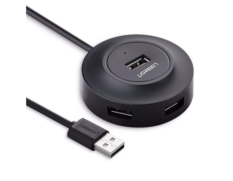 UGREEN 4-portni USB-A HUB 4xUSB-A 2.0, 1m, crni
