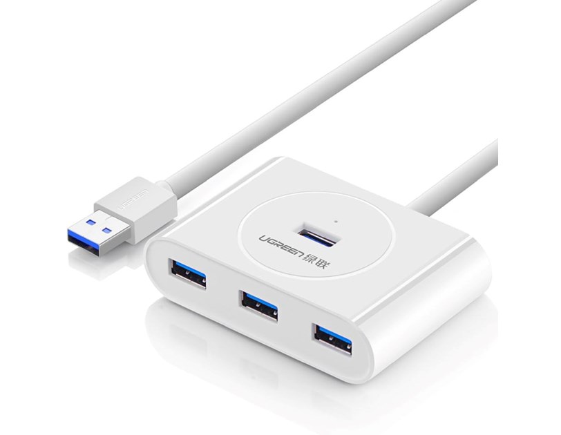 UGREEN 4-portni USB-A HUB 4xUSB-A 3.0, 1m, bijeli