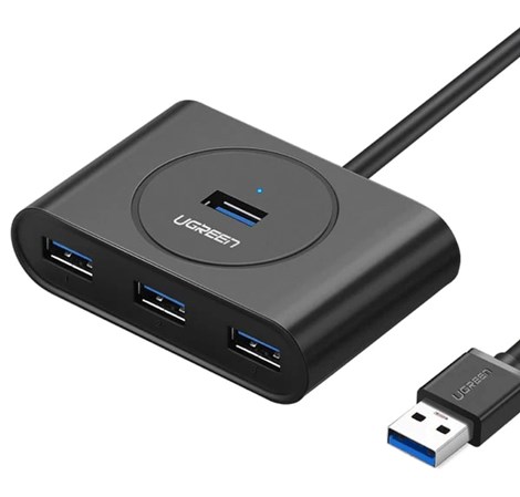 UGREEN 4-portni USB-A HUB 4xUSB-A 3.0, 1m, crni