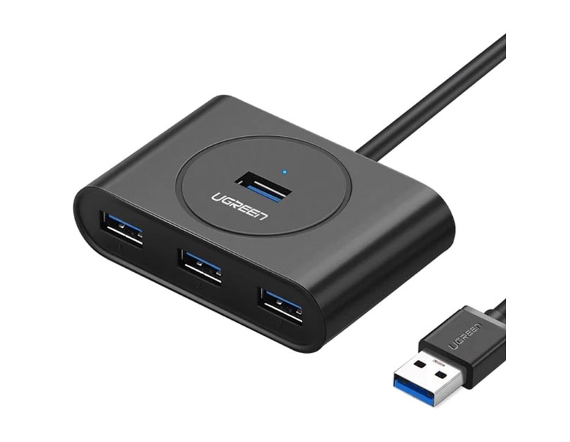 UGREEN 4-portni USB-A HUB 4xUSB-A 3.0, 1m, crni