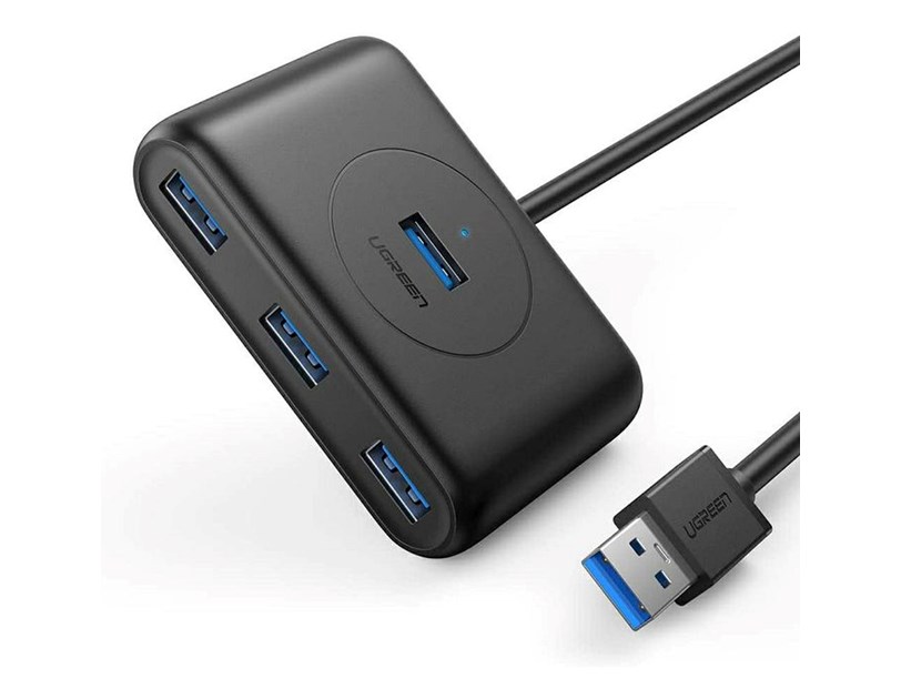 UGREEN 4-portni USB-A HUB 4xUSB-A 3.0, 1m, crni