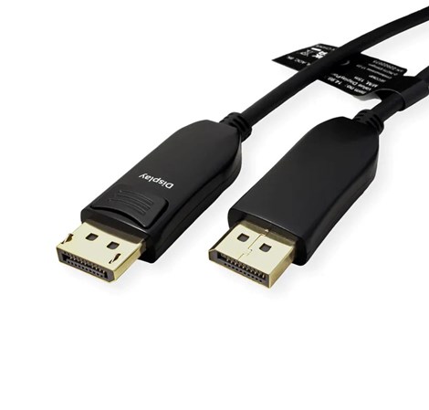 Roline VALUE DisplayPort kabel v1.4 (AOC), M/M,15m, crni