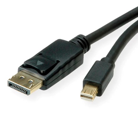 Roline Mini DisplayPort kabel v1.4, mDP-DP M/M, 8K, 2.0m, crni