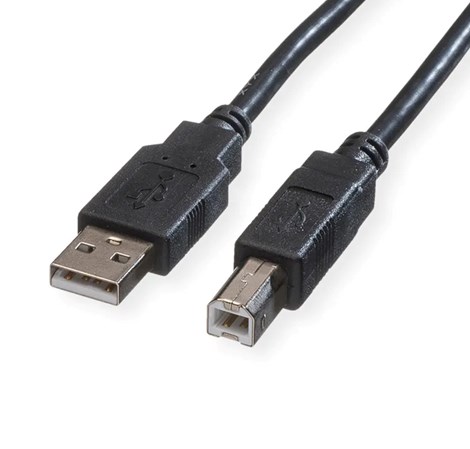 Roline USB2.0 kabel TIP A-B M/M, 0.8m, crni