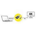 Roline VALUE USB-C - DVI kabel, M/M, 1.0m, crni