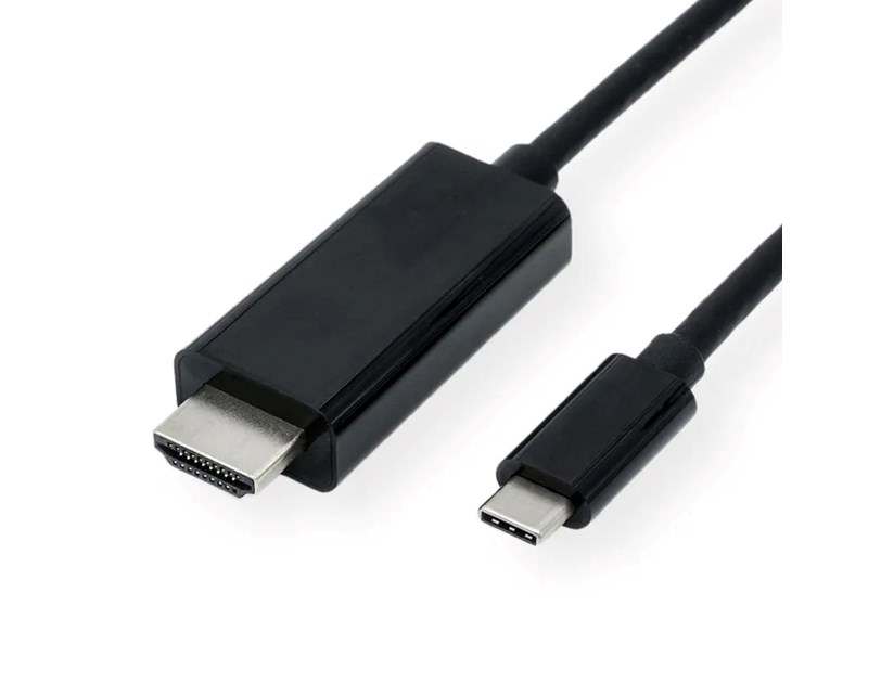Roline VALUE USB-C - HDMI kabel, M/M, 2.0m, crni
